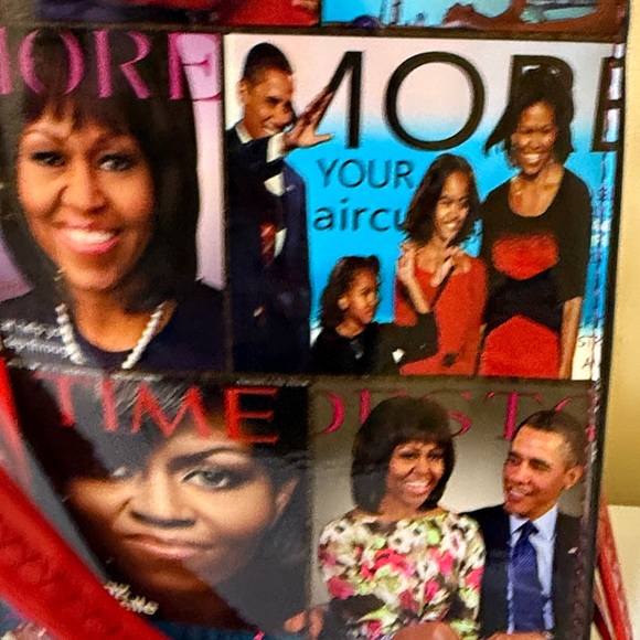 Michelle Obama Vinyl Tote Magazine covers Obama Handbag women’s Crossbody - Picture 5 of 16